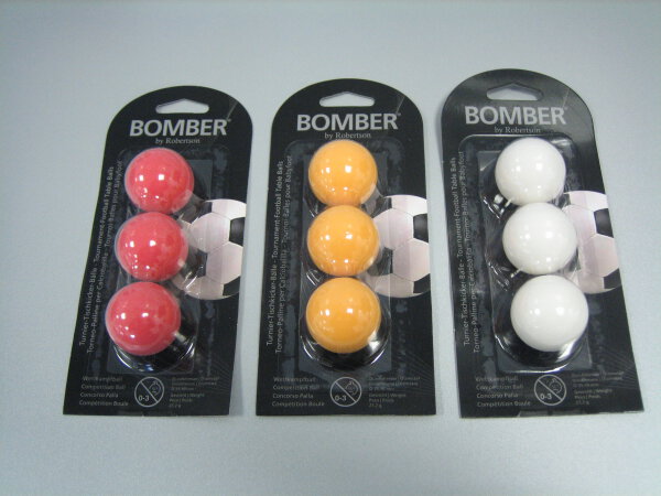 Profi Kickerball "Bomber" - 3 Stück im Set - verschiedene Farben