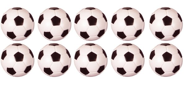 SET 10x Kickerball Kicker Ball, 32 mm - 17 g - hart / griffig