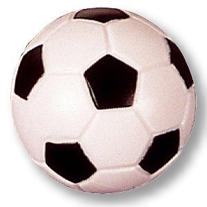 10x Kickerball Kicker Ball, 35 mm - 23 g - hart / griffig - schwarz-weiß