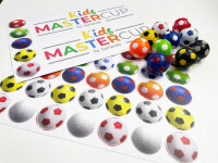 Garlando Kinder Tischkicker MasterCup Kids mit Sicherheits-Teleskopstangen
